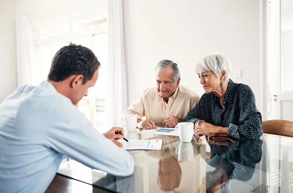 business men and woman in meeting